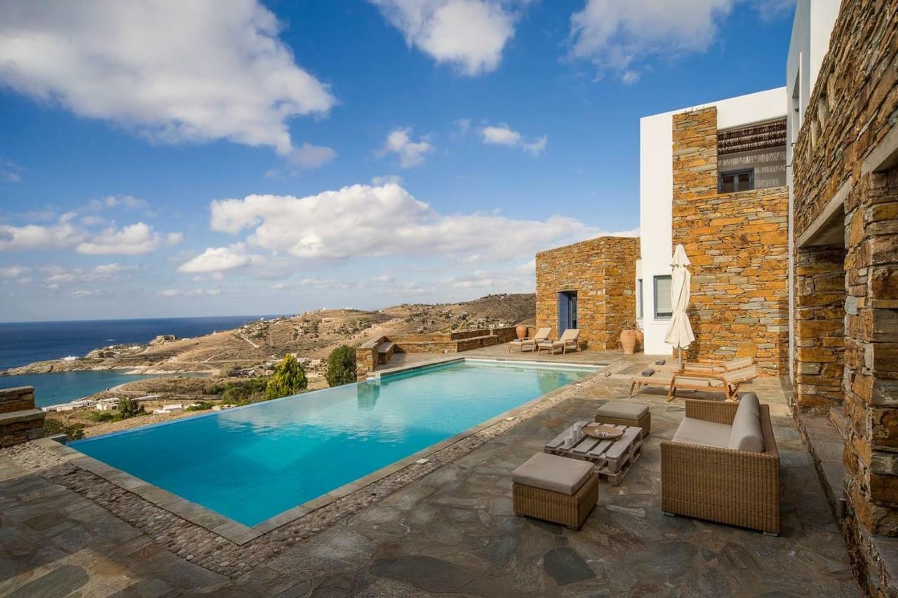 Luxury Cycladic Villa-Enjoy Infinity Pool Sunsets Koundouros Eksteriør billede